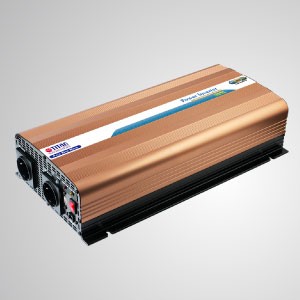 Onduleur à onde sinusoïdale pure de 1500W 12V/24V DC vers 240V AC / Commutateur de transfert instantané - TITAN Onduleur à onde sinusoïdale pure de 1500W avec câble DC, télécommande et commutateur de transfert instantané. Doté d'un commutateur de transfert AC instantané, il peut convertir le courant continu en courant alternatif en 10 minutes.