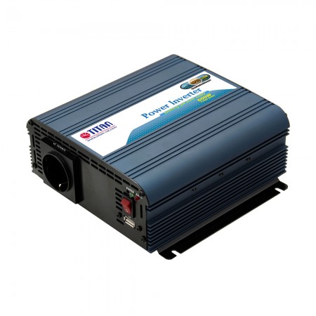 TITAN 600W 12V/24V DC Modifiye Dalga Güç invertörü USB araç adaptörü ile