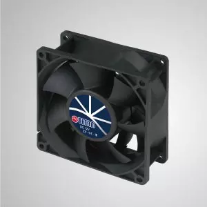 12V DC Yüksek Statik Basınç Soğutma Fanı / 92mm - TITAN yüksek statik basınçlı fanın 3 özelliği: Yüksek statik basınç, yüksek hava akışı, uzun letch uzunluğu.