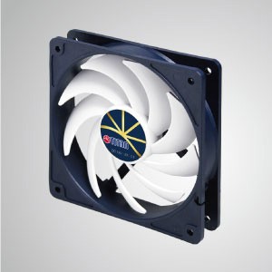 극도로 조용한 저속 제어 기능을 갖춘 12V DC 0.32A 냉각 팬 / 120mm x 20mm x 25mm - "3 extreme" 특징: 극도의 조용함, 극도의 저속, 그리고 극도의 저전력 소비.