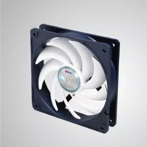 12V DC IP55 Waterproof / Dustproof Case Cooling Fan / 120mm - TITAN- IP55 waterproof &dustproof cooling fan is suitable for humid/dust-exist environment or precise instrument.