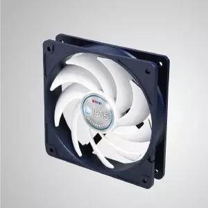 12V DC IP55 Waterdichte / Stofdichte Behuizingsventilator / 120mm - TITAN- IP55 waterdichte en stofdichte koelventilator is geschikt voor vochtige/stoffige omgevingen of precisie-instrumenten.