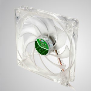 Ventilador de refrigeración verde transparente silencioso kukri de 140 mm y 9 aspas de 12V DC