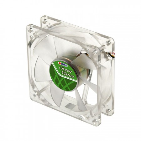Con marco verde transparente y ventilador silencioso de 80 mm, creando un rendimiento de enfriamiento ecológico y de bajo perfil