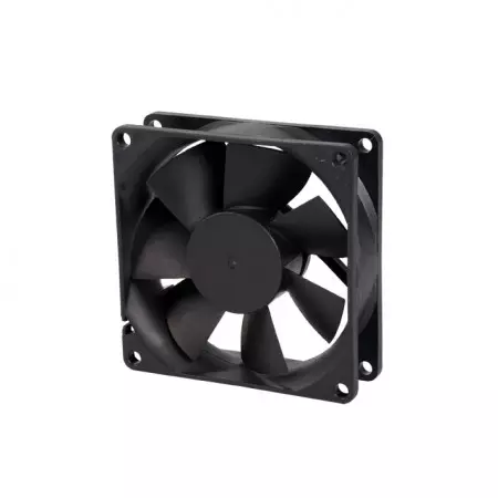 直流散熱風扇系列,搭載80mm x 80mm x 25mm風扇,提供不同的轉速型號,供使用者依需求選擇。
