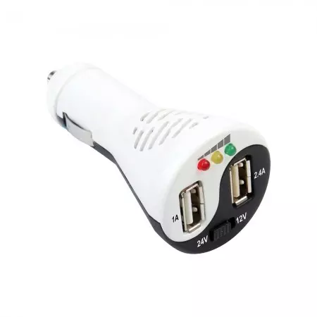 Innovative combination: USB charger and Car battery tester