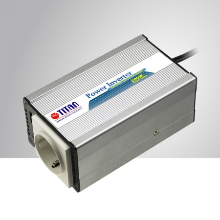 200W Modified Sine Wave Power Inverter 12V/24V DC Auto to 240V AC with  Cigarette Lighter Plug and USB Port Car Adapter - Inverter, RV inverter