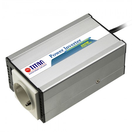 200W Modified Sine Wave Power Inverter 12V/24V DC Auto to 240V AC with  Cigarette Lighter Plug and USB Port Car Adapter - Inverter, RV inverter