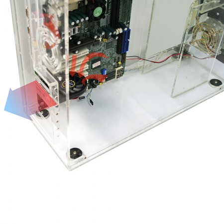 Évacuer l'air chaud nocif de l'intérieur du boîtier du ventilateur de refroidissement à soufflerie système
