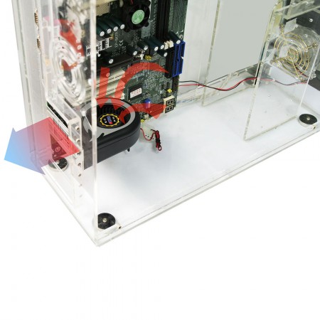Blaas de schadelijke hete lucht uit de behuizing van de systeem blower koelventilator
