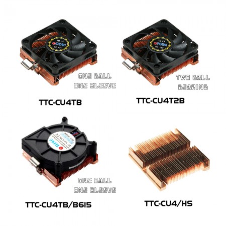TTC-CU4 Series CPU Cooler Model illustration