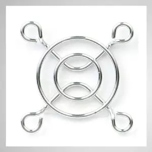 Protector de rejilla de dedo de metal de ventilador de refrigeración de 40 mm - Imán incorporado que te permite fijarlo fácilmente en cualquier chasis de acero sin herramientas.