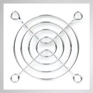 Protector de rejilla de dedo de metal del ventilador de refrigeración de 60 mm - Imán incorporado que te permite fijarlo fácilmente en cualquier chasis de acero sin herramientas.