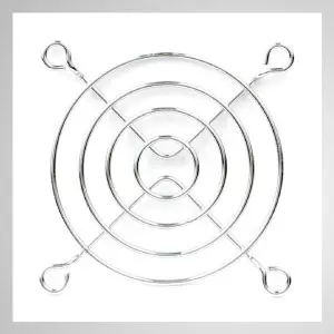 Protector de rejilla de dedo de metal del ventilador de refrigeración de 70 mm - Imán incorporado que te permite fijarlo fácilmente en cualquier chasis de acero sin herramientas.