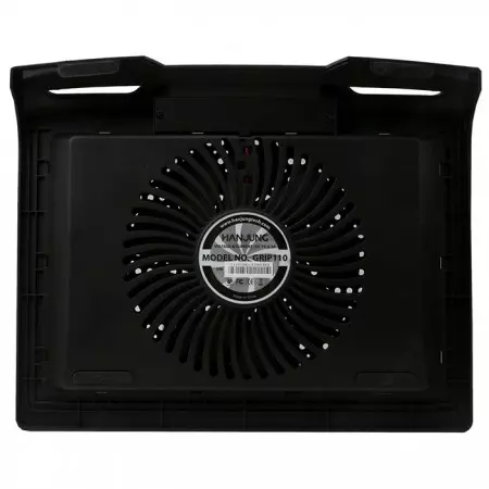 De antislip-rubberen voorkomen dat de laptop wegglijdt.