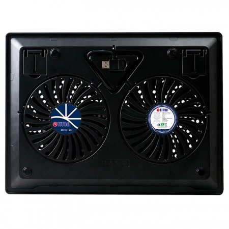 Uitgerust met twee 140mm-ventilatoren en een mesh-oppervlak, kan het de luchtstroom effectief versnellen om warmte over te dragen. Laat je laptop overal koel zijn.