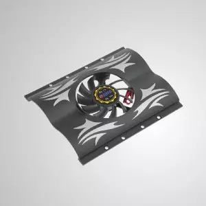 12V DC 3.5" HDD Cooler with 60mm Cooling Fan (Black)