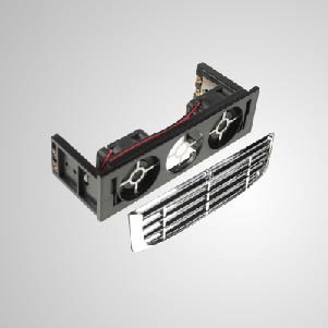 12V DC 5.25" HDD Mounting Cooling Kit Cooler with Dual 40mm Cooling Fan