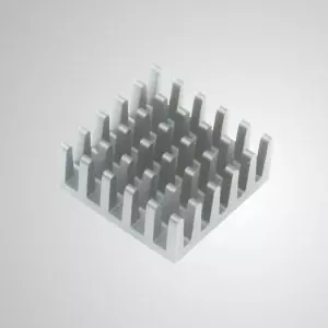 Aluminium-Kühlrippen mit Klebstoff - 20mm x 20mm Packung mit 8 Stück