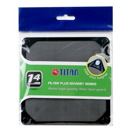 Paquete de filtro metálico de 140 mm para ventilador con imán incrustado