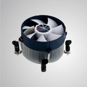 Intel LGA 1366- CPU Hava Soğutucusu Alüminyum Soğutma Kanatları / TDP 130W / Push-Pin Klips - Intel LGA 1366- Radyal alüminyum soğutma kanatları, 30mm saf bakır taban ve 90mm devasa sessiz fan ile donatılmış.