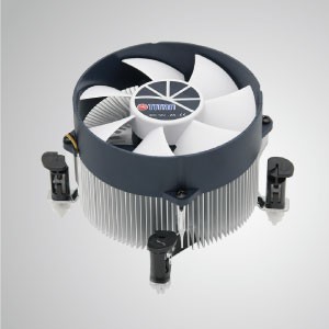 Intel LGA 1155/1156/1200 CPU Air Cooler with Aluminum Cooling Fins - Equipped with radial aluminum cooling fins and silent fan, this CPU cooler can centralize airflow and effectively enhance thermal dissipation