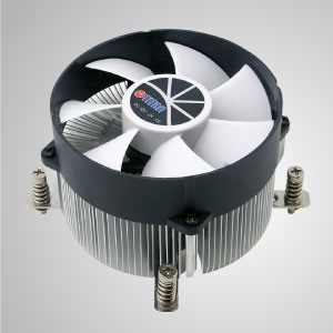 Intel LGA 2011/2066 - Alüminyum Soğutma Kanatlarına Sahip CPU Hava Soğutucusu / TDP 130W - Intel LGA 2011- Radyal alüminyum soğutma kanatları, 30mm saf bakır taban ve 90mm dev sessiz fan ile donatılmıştır.