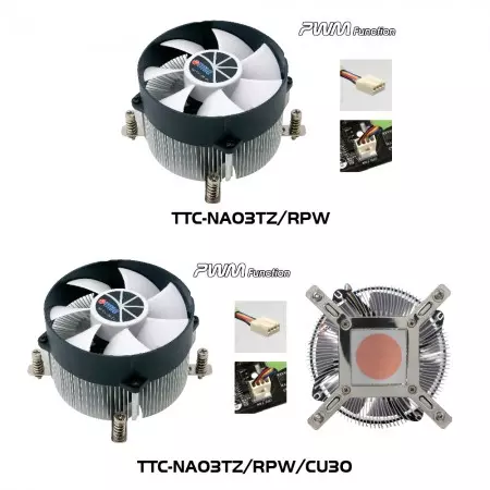 TTC-NA01TZ Serisi CPU Soğutucu Modeli İllüstrasyonu