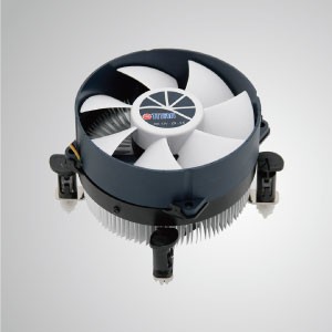 Refroidisseur d'air pour CPU Intel LGA 1155/1156/1200 avec ailettes de refroidissement en aluminium et ventilateur de refroidissement de 95 mm / TDP 95W