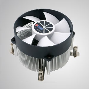 Intel LGA 2011/2066 - Disipador de calor para CPU con aletas de enfriamiento de aluminio y base de cobre de 35 mm / TDP 130W
