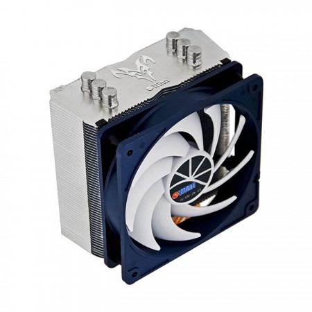 With 3 optimized U-shaped copper direct contact heat pipes to boost airflow and heat sink.