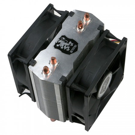 Incluye 8 pernos de goma de montaje antivibración para equipar uno o dos ventiladores de refrigeración.