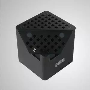 Soporte de enfriamiento 2 en 1 en forma de cubo de 5V DC con diseño de metal fino para tableta y teléfono - Diseño de metal fino 2 en 1: soporte de enfriamiento / soporte para teléfono inteligente / soporte para tableta