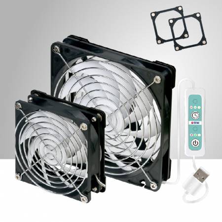 Ventilateur de ventilation pour animaux de compagnie avec double aimant métallique