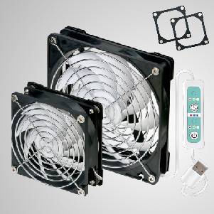 Ventilateur de ventilation 5V DC avec double cadre aimanté pour toilettes et fenêtres de toit de camping-car - Ventilateur portable pour fenêtre de toit de toilettes de camping-car