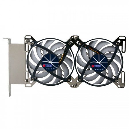 Uniek dubbel X-houderontwerp om meerdere opties te bieden voor ventilatorformaten van 60 mm tot 90 mm.