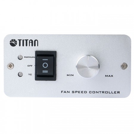 Two model of speed control: aoutomatically temperature control and manual model with rotating knob.