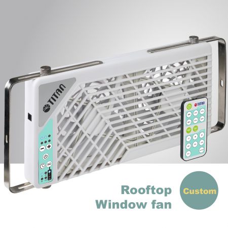 TITAN, RV çatı penceresi fanını özelleştirebilir.