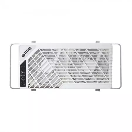 Le ventilateur de montage pour fenêtre de toit possède la fonction de flux d'air réversible pour ventiler et refroidir divers espaces tels que les camping-cars, les camions de voyage, les maisons, les armoires, etc.