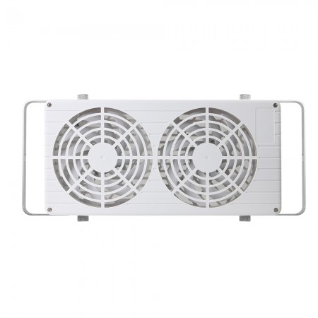 Équipé d'un débit d'air puissant de 280 CFM grâce à deux ventilateurs de 140 mm, il peut rapidement expulser l'air chaud pour réguler et améliorer la ventilation à l'intérieur.