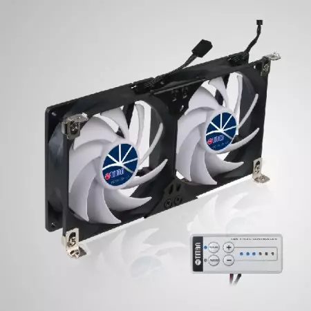 RV Buzdolabı Havalandırma Izgarası için 12V DC IP55 Su Geçirmez Çift Raf Montajlı Soğutma Fanı