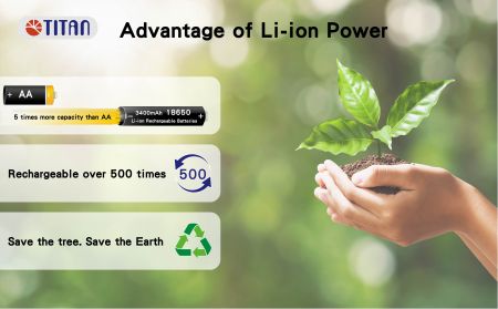 Umweltfreundlicher wiederaufladbarer Akku