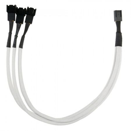 Adaptateur d'alimentation pour ventilateur de refroidissement 3 broches x 3 : Convertit une entrée de 12 V en une sortie de 7 V.