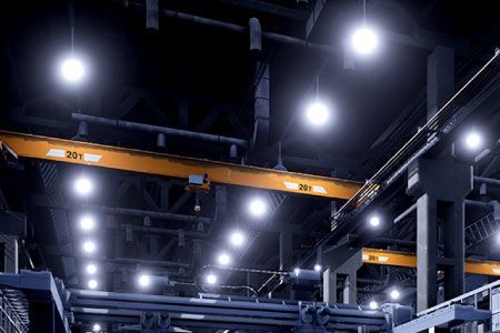 Iluminação de Fábrica LED Iluminação Industrial.