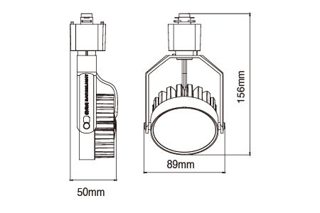 Track Led Drawing 8W Magnetic LED Track Lights | DANCELiGHT - 160° Beam