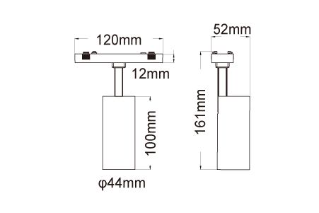 Track Led Drawing LED Ultra-Thin Magnetic Track Spotlight 8W | DANCELiGHT
