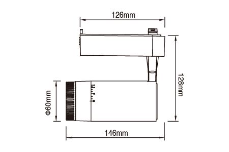 Track Led Drawing LED Track Light 15W Adjustable Focus | DANCELiGHT