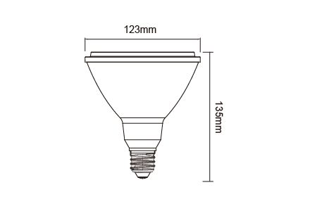 رسم مصباح تجاري LED D-PAR3814WR7