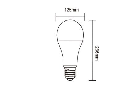 Ampoule LED Haute Puissance D-E2750WR2 Dessin