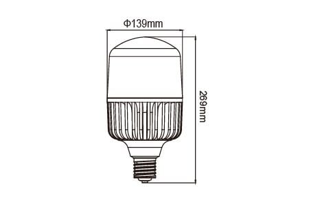 Ampoule LED haute puissance LED-E4075WR1 Dessin